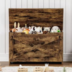 Acekool 47 Storage Chest Bench with Safety Hinge, Large Wooden Toy Box Organizer for Bedroom or Entryway