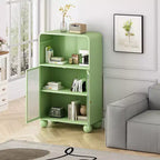 Meuble de rangement de salle de bain Okak 45.2 avec porte en verre trempé, meuble de rangement autonome avec 2 portes et 1 étagère ouverte pour cuisine et salle de bain