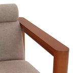 Nikolas Boucle Accent Chair - SFV4863 - Light Brown/Natural - Safavieh Couture