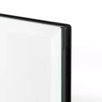 MAYEERTY 26 x 20in Modern Rectangular Bathroom Medicine Cabinets, Metal Framed Wall Mirror with Storage, Black
