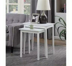 Table d'appoint à trois niveaux HomeStock Belmont avec tiroir de rangement caché, étagères ouvertes et bouton nickel parfait pour organiser les accessoires