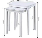 Table d'appoint à trois niveaux HomeStock Belmont avec tiroir de rangement caché, étagères ouvertes et bouton nickel parfait pour organiser les accessoires