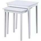 Table d'appoint à trois niveaux HomeStock Belmont avec tiroir de rangement caché, étagères ouvertes et bouton nickel parfait pour organiser les accessoires