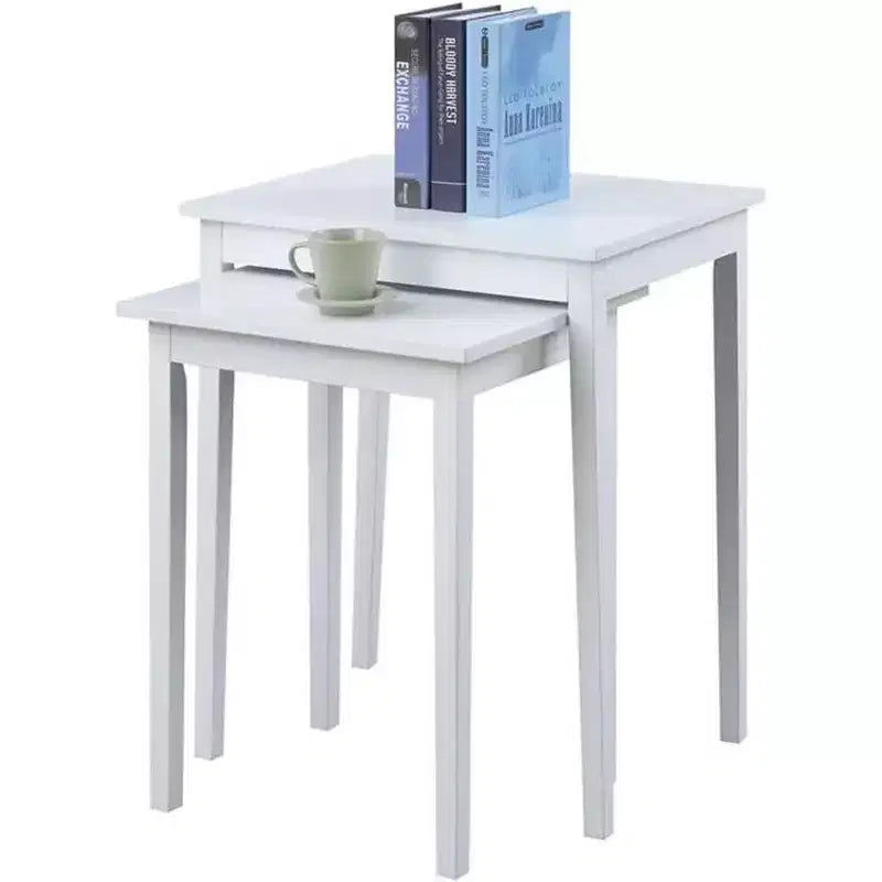 Table d'appoint à trois niveaux HomeStock Belmont avec tiroir de rangement caché, étagères ouvertes et bouton nickel parfait pour organiser les accessoires