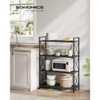 3-Tier Rolling Storage Cart, All-Metal Frame with X-Braced Sides and Wire Mesh Shelves, 31.5 Wide Mobile Organizer with Locking Casters