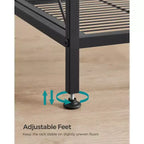 3-Tier Rolling Storage Cart, All-Metal Frame with X-Braced Sides and Wire Mesh Shelves, 31.5 Wide Mobile Organizer with Locking Casters