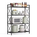 3-Tier Rolling Storage Cart, All-Metal Frame with X-Braced Sides and Wire Mesh Shelves, 31.5 Wide Mobile Organizer with Locking Casters