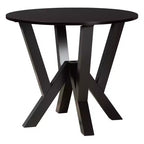Ensemble de salle à manger 5 pièces Baxton Studio Adina en tissu sable et bois marron foncé de style moderne