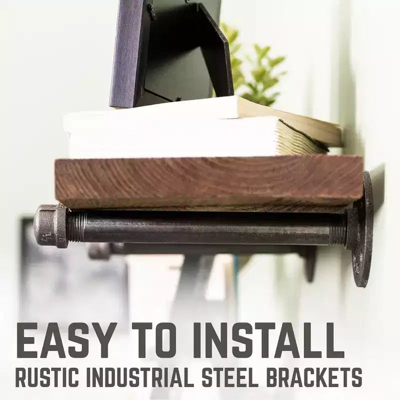 RESTORE Étagères brunes d'automne de 61 cm avec supports droits