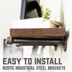 RESTORE Étagères brunes d'automne de 61 cm avec supports droits