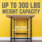 Pipe Decor 3/4 in. H Pipe Desk Main. Leg - 1 Leg