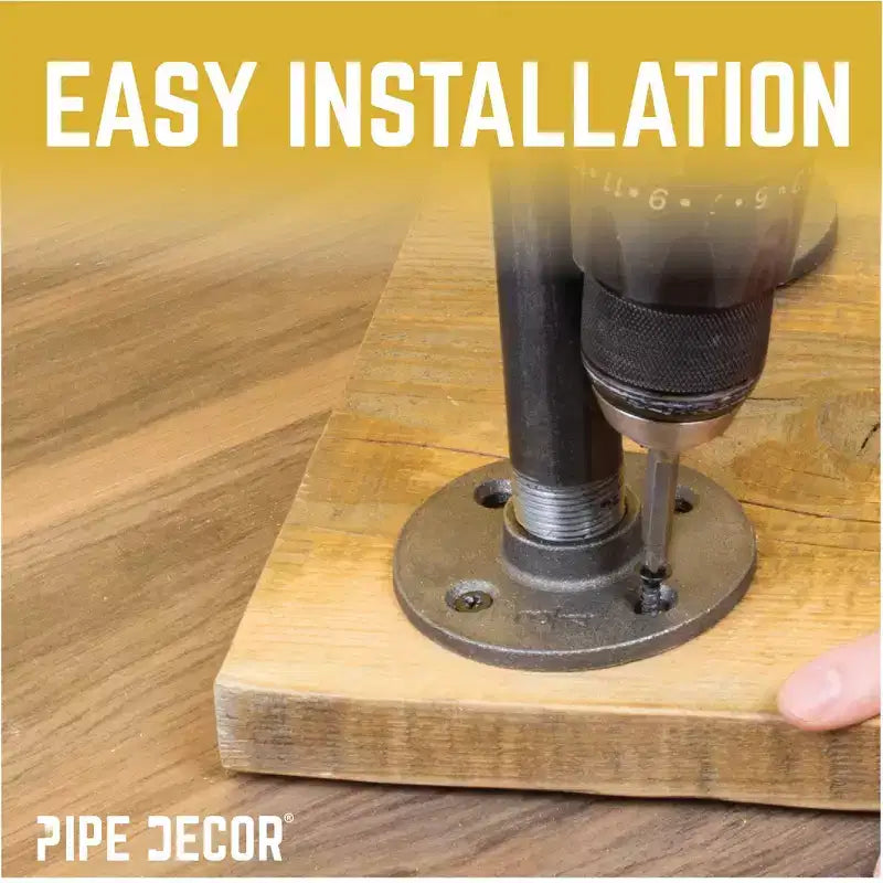 Pipe Decor 3/4 in. H Pipe Desk Main. Leg - 1 Leg