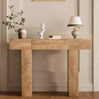 47-Inch Long Console Table with Drawer,Wooden Rectangular Sofa Table Behind The Couch,Industrial Farmhouse Entryway Foyer Hallway Tables for Entrance