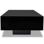 Coffee Table High gloss black MDF with a high gloss finish Medium