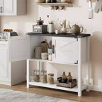 Bahut de cuisine, buffet de style ferme avec 2 portes et étagère, table console en bois pour entrée, salon, rangement de couloir