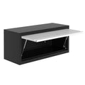 Wall Mounted Storage Cabinet with Doors, Floating Metal Cabinet for Garage, Kitchen, and Workshop Organization