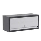 Armoire de rangement murale avec portes, meuble flottant en métal pour l'organisation du garage, de la cuisine et de l'atelier