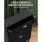 GustoWave Shoe Storage Cabinet for Entryway, Free Standing Shoe Organizer with 2 Flip Drawers, Hidden Shoe Rack Storage Organizer