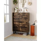 GustoWave Shoe Storage Cabinet for Entryway, Free Standing Shoe Organizer with 2 Flip Drawers, Hidden Shoe Rack Storage Organizer
