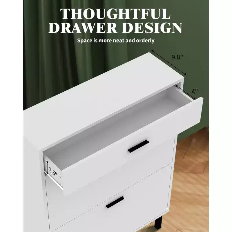 GustoWave Shoe Storage Cabinet for Entryway, Free Standing Shoe Organizer with 2 Flip Drawers, Hidden Shoe Rack Storage Organizer