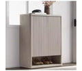 ,Modern Freestanding Shoe Rack Organizer for Entryway, Storage Cabinet with Adjustable Shelves