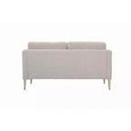 Okak Modern Plush Upholstered Corduroy Loveseat with Solid Wood Frame,Compact Sofa Couch for Living Room,Apartment
