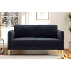 Okak Modern Plush Upholstered Corduroy Loveseat with Solid Wood Frame,Compact Sofa Couch for Living Room,Apartment