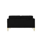 Okak Modern Plush Upholstered Corduroy Loveseat with Solid Wood Frame,Compact Sofa Couch for Living Room,Apartment