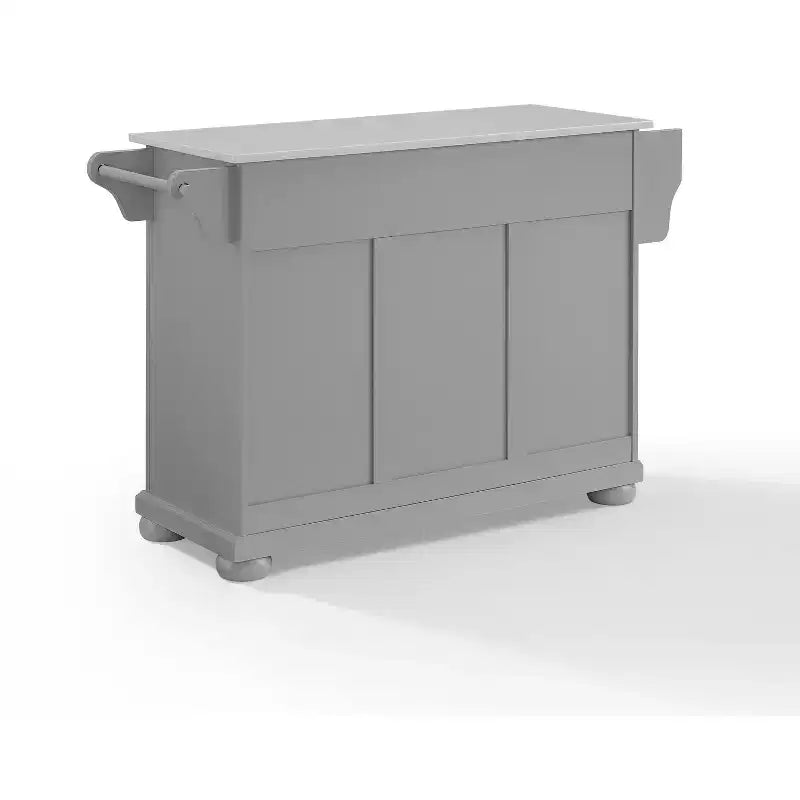 Îlots de cuisine HomeStock en métal de 91,4 cm de haut avec 3 portes et 3 étagères