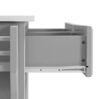 Îlots de cuisine HomeStock en métal de 91,4 cm de haut avec 3 portes et 3 étagères