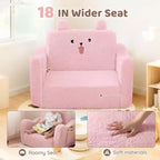 Kinder King Canapé pour enfant, chaise pour bébé 2 en 1 pliable, canapé-lit dépliable pour salle de jeux