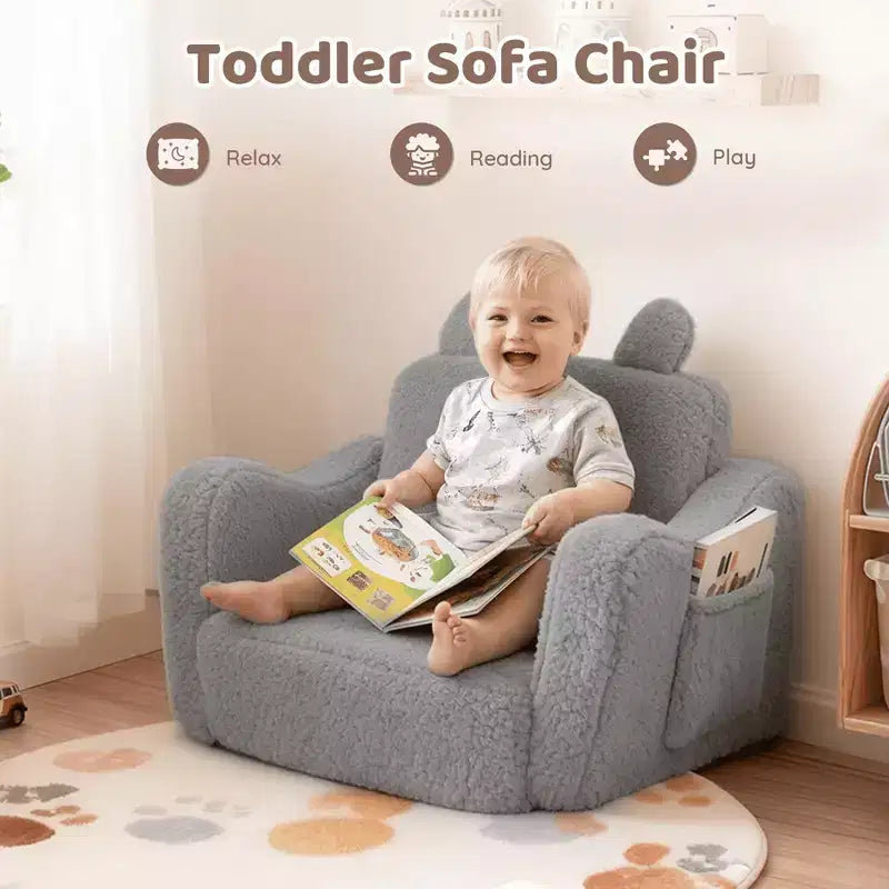 Kinder King Canapé pour enfant, chaise pour bébé 2 en 1 pliable, canapé-lit dépliable pour salle de jeux