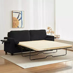 Canapé-lit convertible 2-en-1 Mjkone avec 2 tables d'appoint et matelas en mousse à mémoire de forme