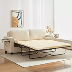 Canapé-lit convertible 2-en-1 Mjkone avec 2 tables d'appoint et matelas en mousse à mémoire de forme
