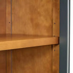 Buffet Henley à 4 portes GDFStudio avec portes vitrées cintrées et étagères réglables