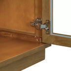 Buffet Henley à 4 portes GDFStudio avec portes vitrées cintrées et étagères réglables