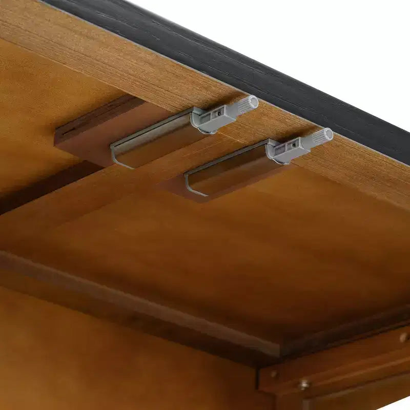 Buffet Henley à 4 portes GDFStudio avec portes vitrées cintrées et étagères réglables