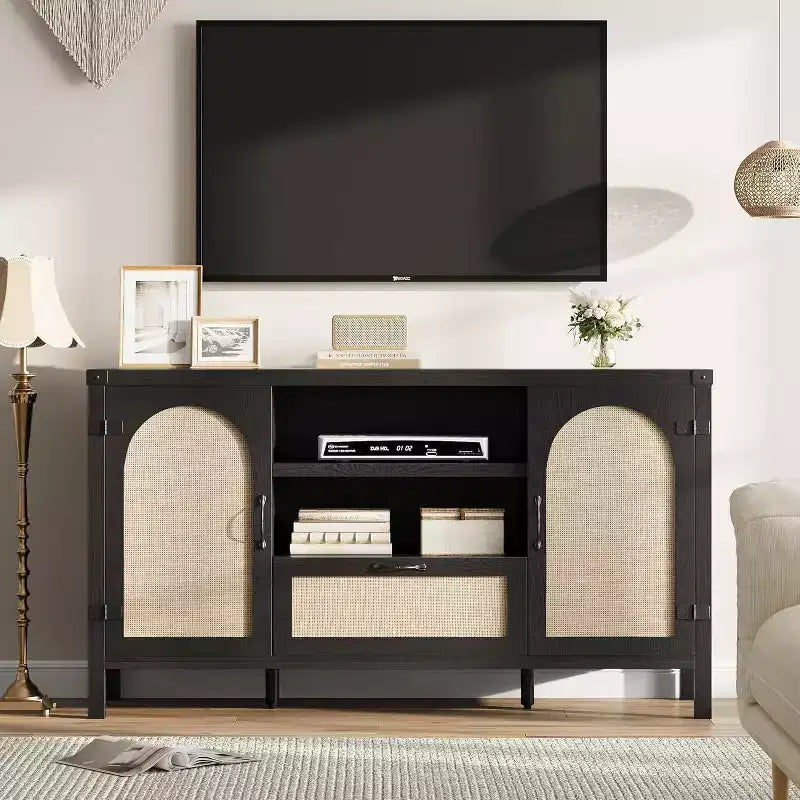 59 Buffet Cabinet with Storage,Farmhouse Kitchen Storage Cabinet with Adjustable Shelves