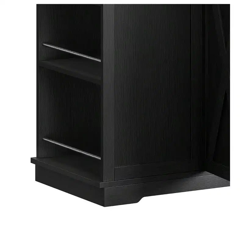 Rolling Kitchen Islands with Seating Trash Can Cabinet Drop Leaf Dining Table with 2 Stools, Rolling Dining Table with Power Outlet, Spice Rack