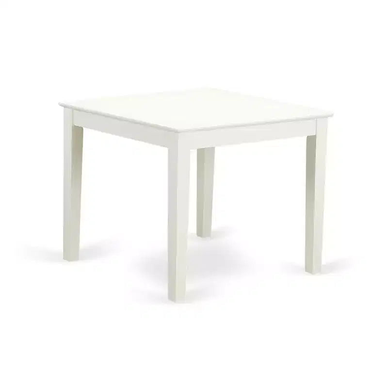 Vintage 3-Piece Dining Set - Kitchen Table & 2 Parsons Chairs - Linen White Finish
