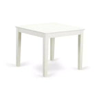 Vintage 3-Piece Dining Set - Kitchen Table & 2 Parsons Chairs - Linen White Finish