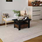 HOMLUX 31 Coffee Table Modern Living Room Furniture with Storage Bin Drawer & Open Shelf