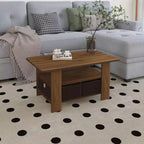 HOMLUX 31 Coffee Table Modern Living Room Furniture with Storage Bin Drawer & Open Shelf