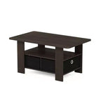 HOMLUX 31 Coffee Table Modern Living Room Furniture with Storage Bin Drawer & Open Shelf
