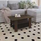 HOMLUX 31 Coffee Table Modern Living Room Furniture with Storage Bin Drawer & Open Shelf