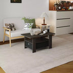 HOMLUX 31 Coffee Table Modern Living Room Furniture with Storage Bin Drawer & Open Shelf