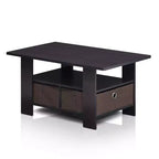 HOMLUX 31 Coffee Table Modern Living Room Furniture with Storage Bin Drawer & Open Shelf