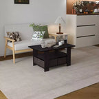 HOMLUX 31 Coffee Table Modern Living Room Furniture with Storage Bin Drawer & Open Shelf