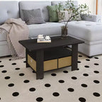 HOMLUX 31 Coffee Table Modern Living Room Furniture with Storage Bin Drawer & Open Shelf