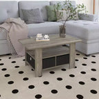 HOMLUX 31 Coffee Table Modern Living Room Furniture with Storage Bin Drawer & Open Shelf